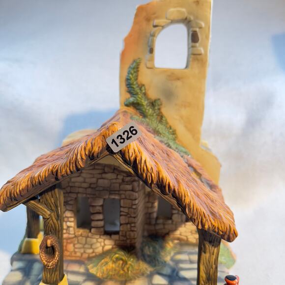 Grandeur Noel 2001 Bethlehem Villag 2 Story House O'Well Porcelain Light NOT Inc - Picture 14 of 14